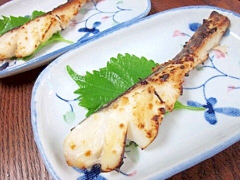 噂の塩麹で焼魚♪　「真ダラの三五八焼き」